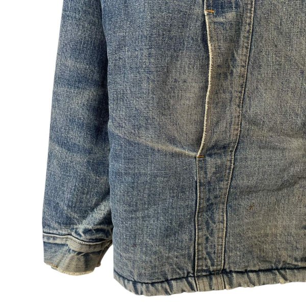 画像2: 70s USA製 LEVI'S BOA DENIM LONG JACKET (2)