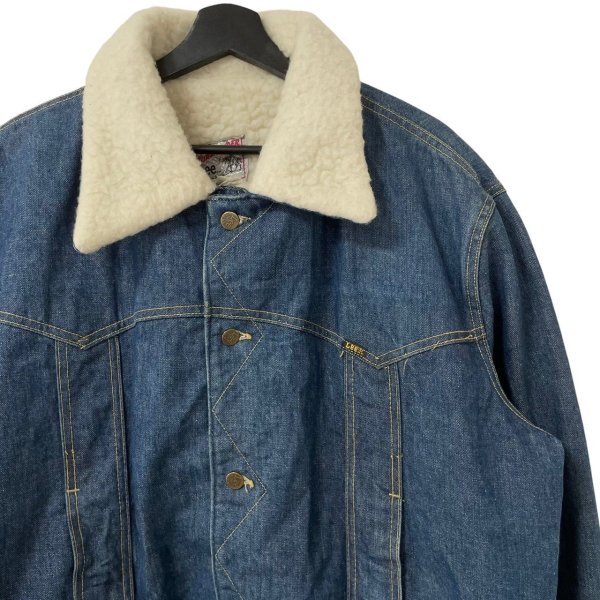 画像2: 70s USA製 LEE STORM RIDER DENIM BOA JACKET (2)