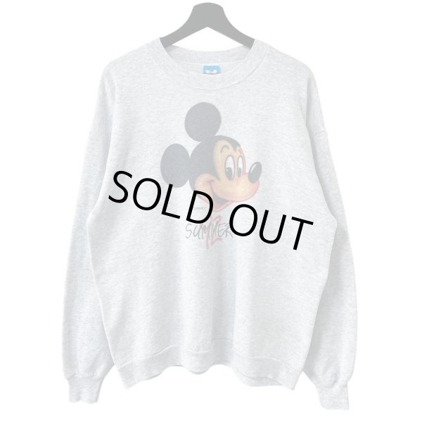 画像1: 90s USA製 MICKEY MOUSE AIR BRUSH SWEATSHIRT (1)