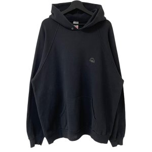 画像: 90s アイルランド製 FRUITS OF THE LOOM ALL BLACK HOODIE