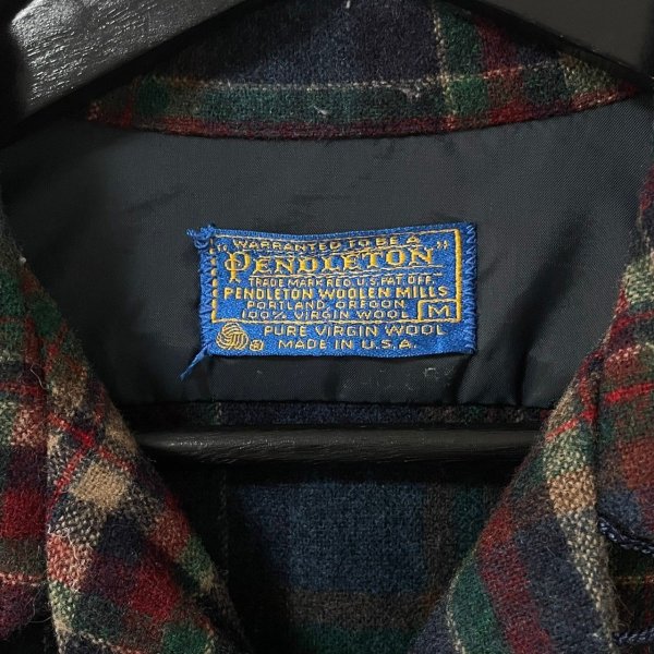 画像3: 70s USA製 PENDLETON BOARD L/S SHIRT (3)