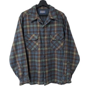 画像: 70s USA製 PENDLETON BOARD L/S SHIRT