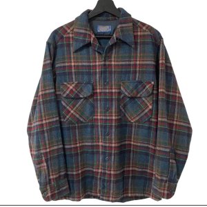 画像: 70s USA製 PENDLETON BOARD L/S SHIRT