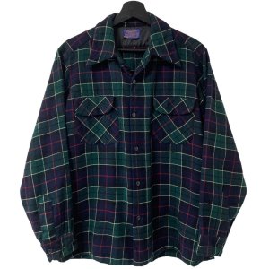 画像: 70s USA製 PENDLETON BOARD L/S SHIRT