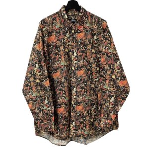 画像: 80s USA製 OLD STUSSY 宗教柄 L/S SHIRT