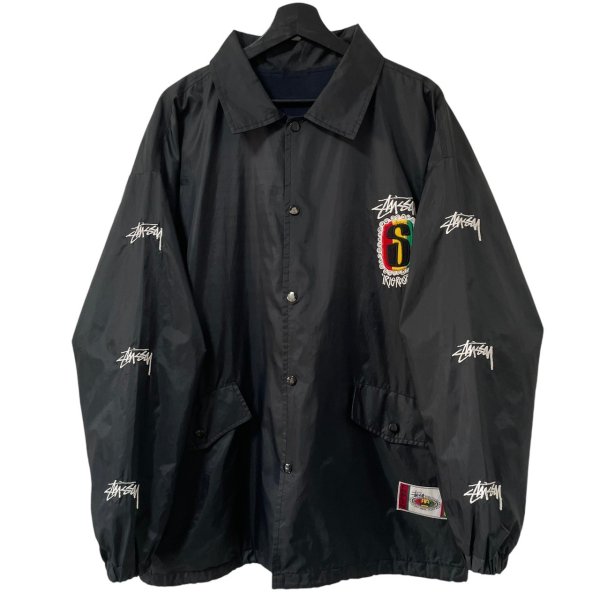 画像2: 90s BOOTLEG OLD STUSSY COACH JACKET (2)