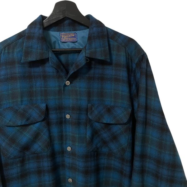 画像2: 50s USA製 PENDLETON ''OMBRE'' BOARD L/S SHIRT (2)