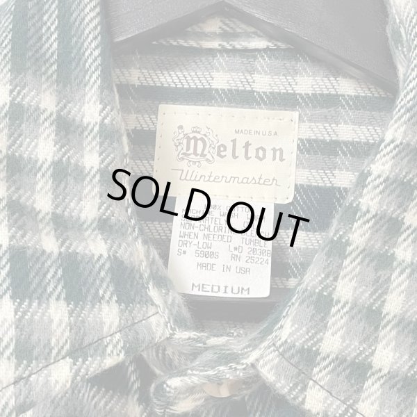 画像3: DEADSTOCK 80s USA製 MELTON FLANNEL L/S SHIRT (3)