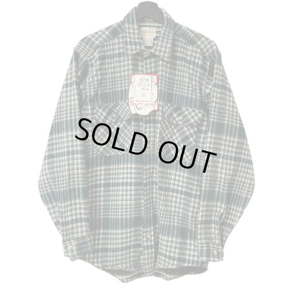 画像1: DEADSTOCK 80s USA製 MELTON FLANNEL L/S SHIRT (1)