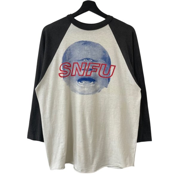 画像1: 90s USA製 SNFU RAGLAN SLEEVE TEE SHIRT (1)