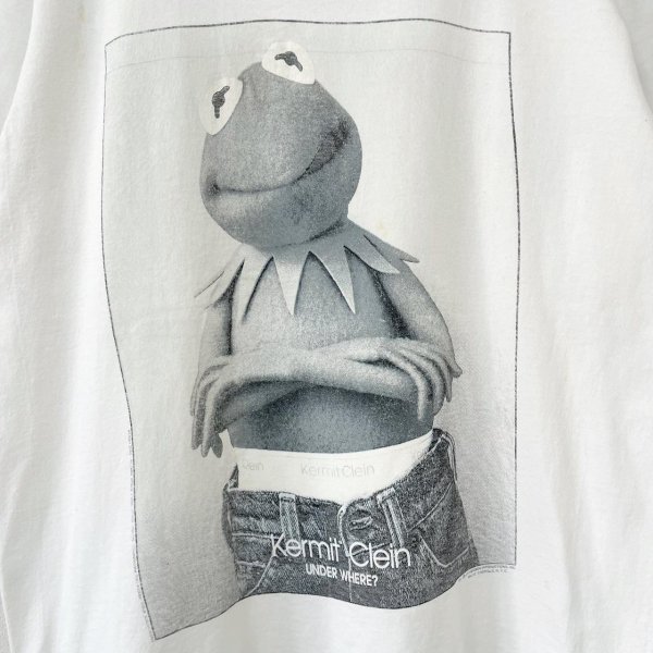 画像2: 90s USA製 KERMIT Calvin Klein parody TEE SHIRT (2)