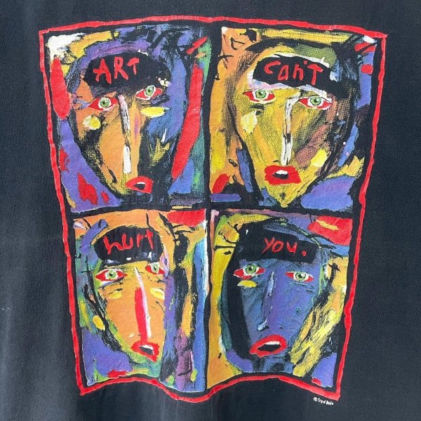 画像2: 90s USA製 FRED BABB ART TEE SHIRT (2)
