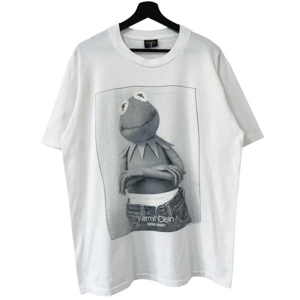 画像1: 90s USA製 KERMIT Calvin Klein parody TEE SHIRT (1)