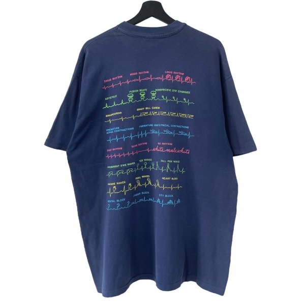画像2: 90s USA 心電図 TEE SHIRT (2)