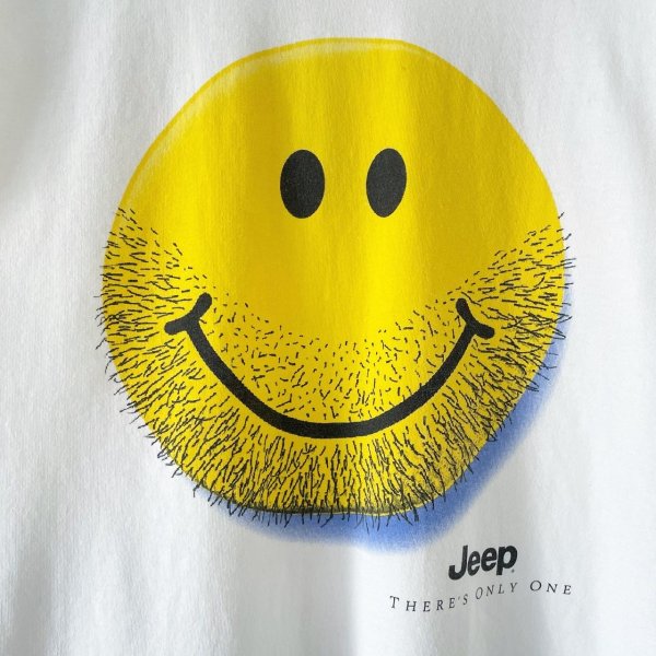 画像2: 90s JEEP SMILEY FACE TEE SHIRT (2)