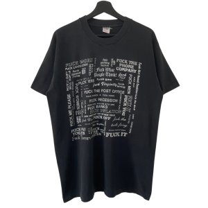 画像: 90s USA製 FASHION VICTIM FUCK MESSEGE TEE SHIRT