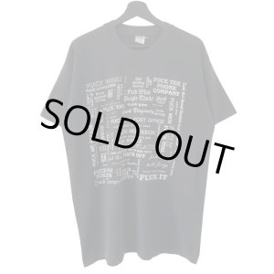 画像: 90s USA製 FASHION VICTIM FUCK MESSEGE TEE SHIRT
