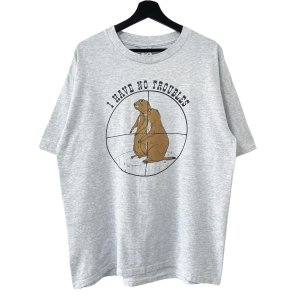 画像: 90s USA製 I HAVE NO TROUBLES GUN SHOT TEE SHIRT