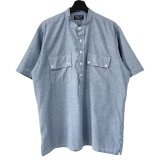 画像: 70s〜80s ESSLEY STAND COLLAR PULLOVER CHAMBRAY S/S SHIRT 