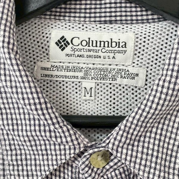 画像5: 90s COLUMBIA GINGHAM S/S SHIRT (5)