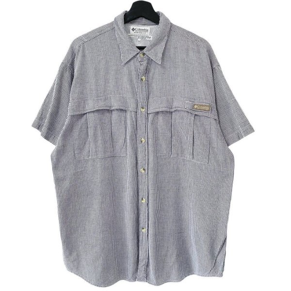 画像1: 90s COLUMBIA GINGHAM S/S SHIRT (1)