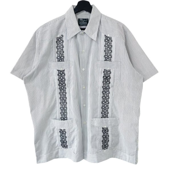 画像1: 80s〜90s HABAND GUAYABERA S/S SHIRT (1)