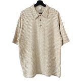 画像: 90s USA製 CHECKER FLAG COTTON POLO SHIRT