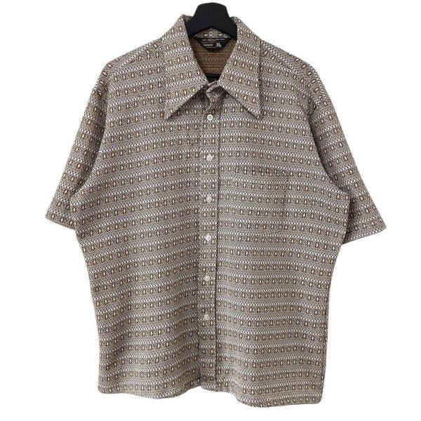 画像1: 70s JC PENNY TOWN CRAFT JACQUARD S/S SHIRT (1)