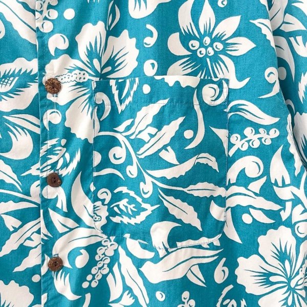 画像2: 90s QUIK SILVER HAWAIIAN S/S SHIRT (2)
