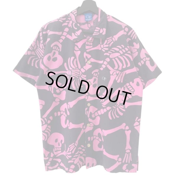 画像1: 80s〜90s OCEAN PACIFIC SKULL BONE S/S SHIRT (1)