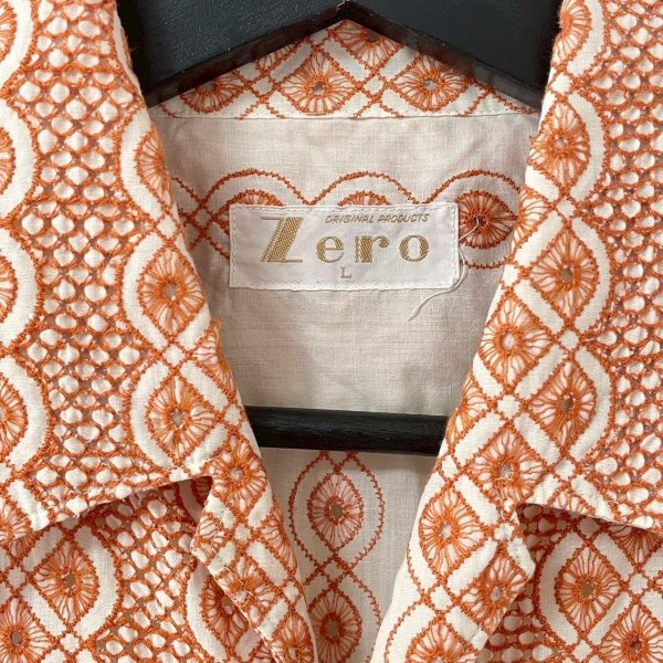 画像5: 〜80s LACE EMBROIDERY S/S SHIRT (5)