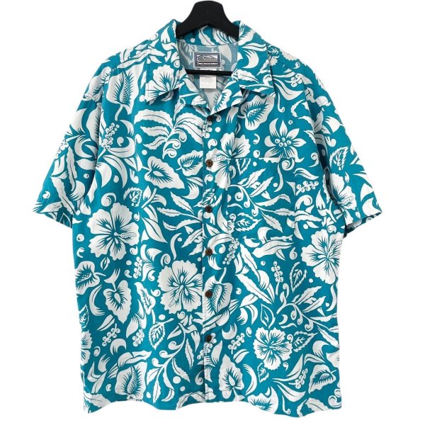 画像1: 90s QUIK SILVER HAWAIIAN S/S SHIRT (1)