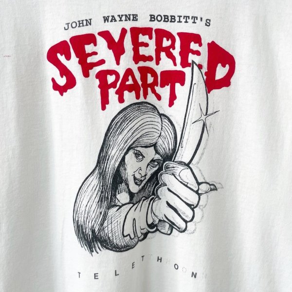 画像2: 90s USA製 JOHN&BOBBIT 時計仕掛けのオレンジ PARODY TEE SHIRT (2)