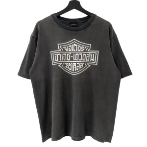 画像: 00s HARLEY DAVIDSON THAI TEXT TEE SHIRT