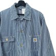 画像2: 80s〜90s CARHARTT HICKORY MICHIGAN CHORE COAT (2)