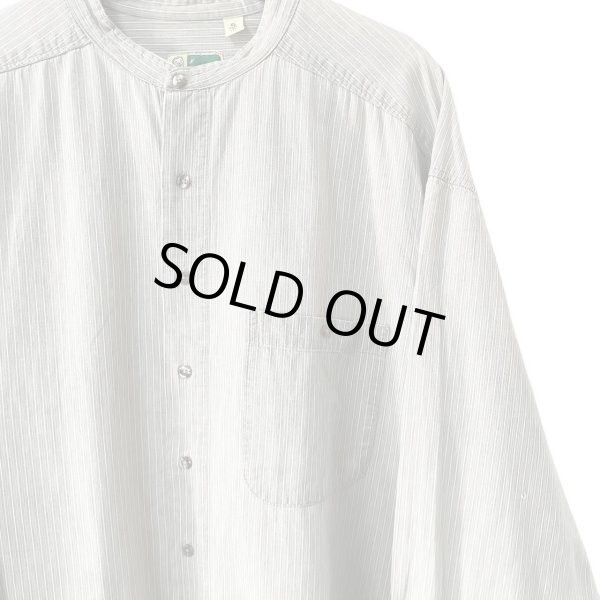 画像2: 90s USA製 JOHNNY COTTON STAND COLLAR L/S SHIRT (2)