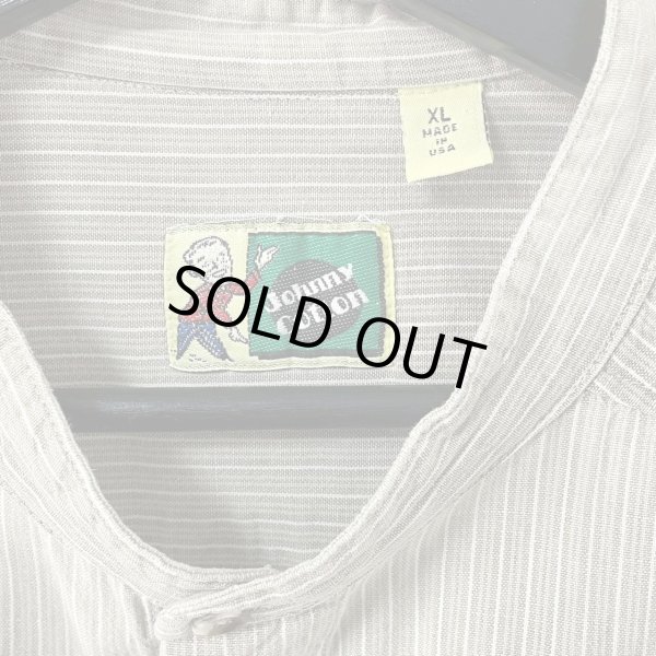 画像3: 90s USA製 JOHNNY COTTON STAND COLLAR L/S SHIRT (3)