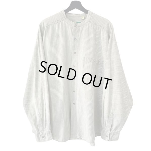 画像1: 90s USA製 JOHNNY COTTON STAND COLLAR L/S SHIRT (1)
