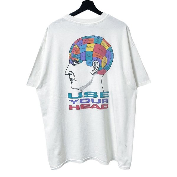 画像1: 90s USA製 HEAD BRAIN HEAD TEE SHIRT (1)