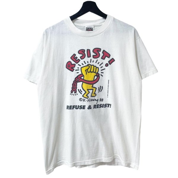 画像1: 90s USA製 KEITH HARING TEE SHIRT (1)