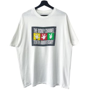 画像: 90s USA製 DISNEY CHANNEL 10th ANNIVERSARY TEE SHIRT