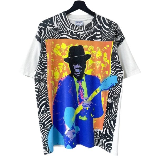 画像1: 90s USA製 HEAVEN SMILES JOHN LEE HOOKER OVP TEE SHIRT (1)