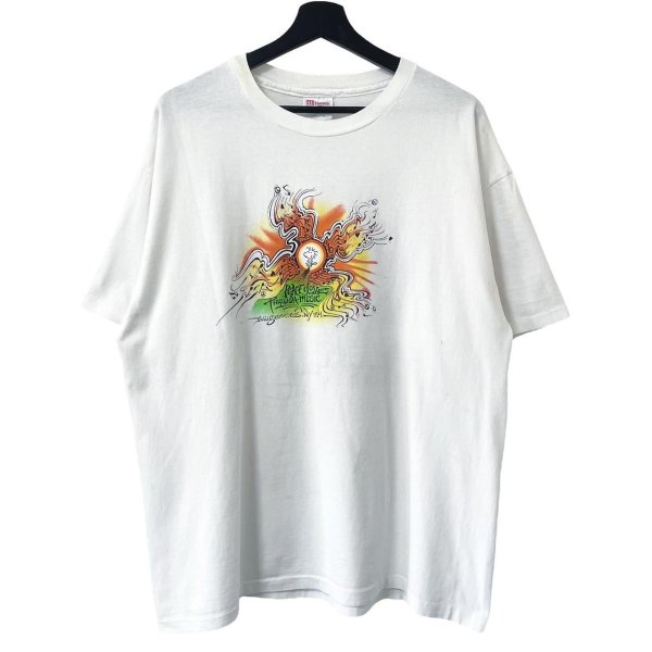 画像2: 90s USA製 ALLSTAR PARKING ROT TEST PRINT TEE SHIRT (2)