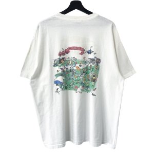 画像: 90s USA製 ALLSTAR PARKING ROT TEST PRINT TEE SHIRT