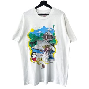画像: 90s USA製 ALLSTAR PARKING ROT TEST PRINT TEE SHIRT