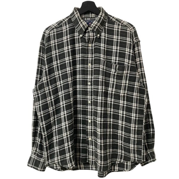 画像1: 90s RALPH LAUREN SPORTSMAN FLANNEL L/S SHIRT (1)