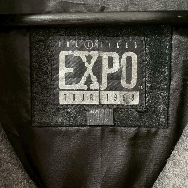 画像5: 90s THE X FILES WOOL LEATHER VARSITY JACKET (5)