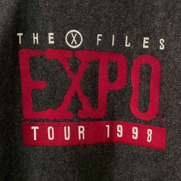 画像4: 90s THE X FILES WOOL LEATHER VARSITY JACKET (4)