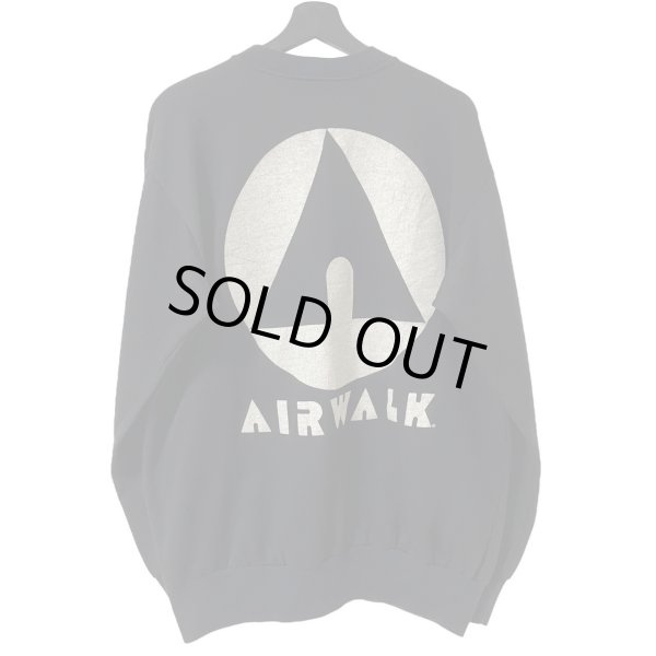 画像1: 80s〜90s USA製 AIR WALK BIG LOGO SWEATSHIRT (1)