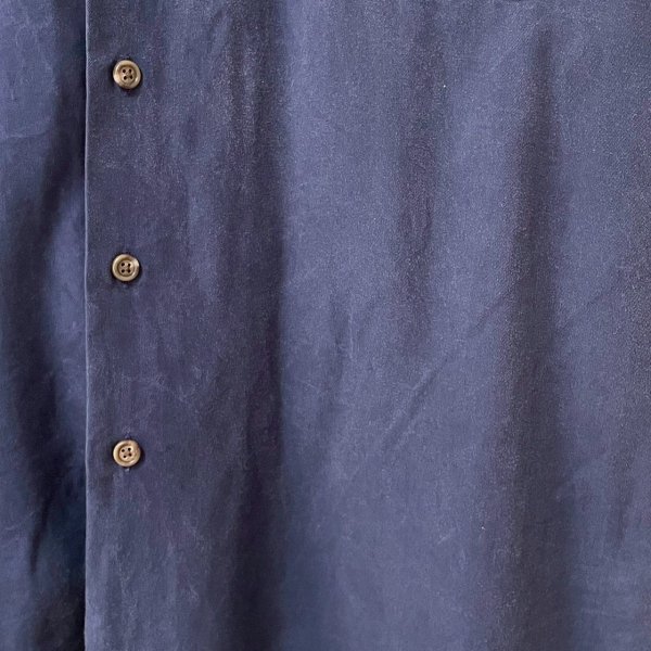 画像6: 90s USA製 RALPH LAUREN LOOP COLLAR RAYON L/S SHIRT (6)